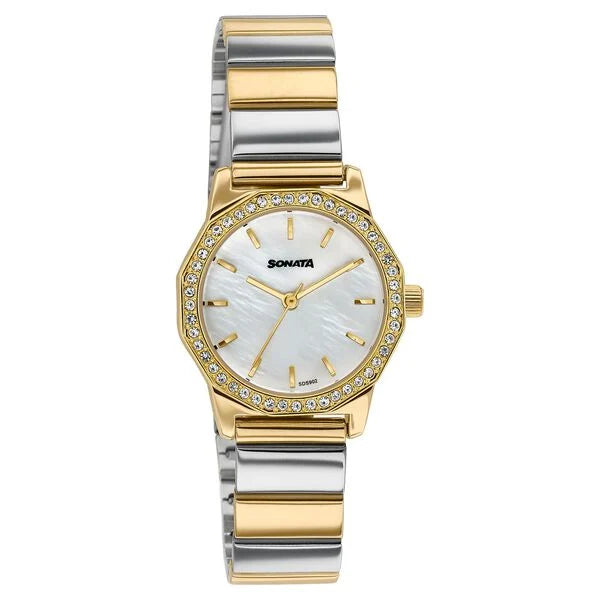 Sonata Festive Quartz Analog Watch For Women 87106BM01 - KRISHNA WATCH COMPANY