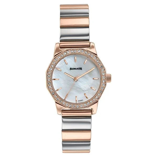 Sonata Festive Quartz Analog Watch For Women 87106km01 - KRISHNA WATCH COMPANY