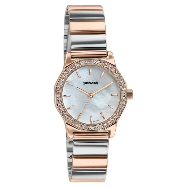 Sonata Festive Quartz Analog Watch For Women 87106km01 - KRISHNA WATCH COMPANY