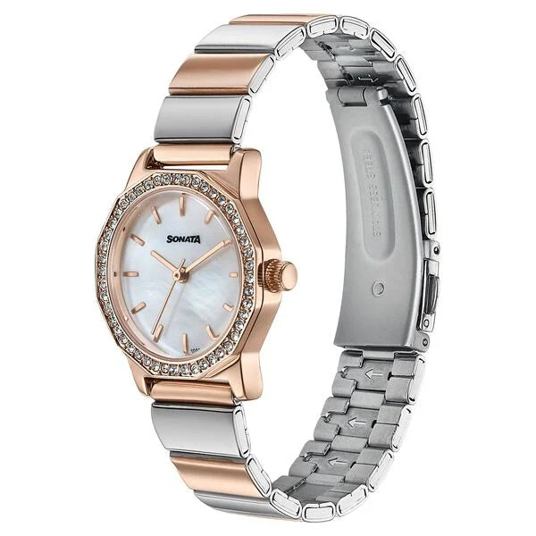 Sonata Festive Quartz Analog Watch For Women 87106km01 - KRISHNA WATCH COMPANY
