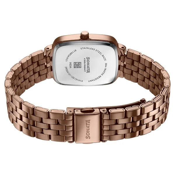 Sonata Festive Quartz Analog Watch For Women 87108QM01 - KRISHNA WATCH COMPANY