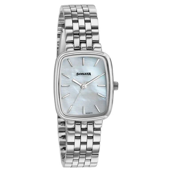 Sonata Festive Quartz Analog Watch For Women - 87108SM01 - KRISHNA WATCH COMPANY