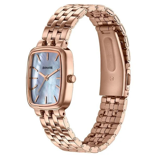 Sonata Festive Quartz Analog Watch For Women 87108wm01 - KRISHNA WATCH COMPANY