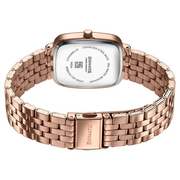 Sonata Festive Quartz Analog Watch For Women 87108wm01 - KRISHNA WATCH COMPANY