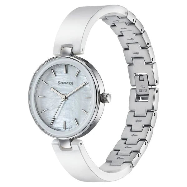 Sonata Festive Quartz Analog Watch For Women 87109kd01w - KRISHNA WATCH COMPANY