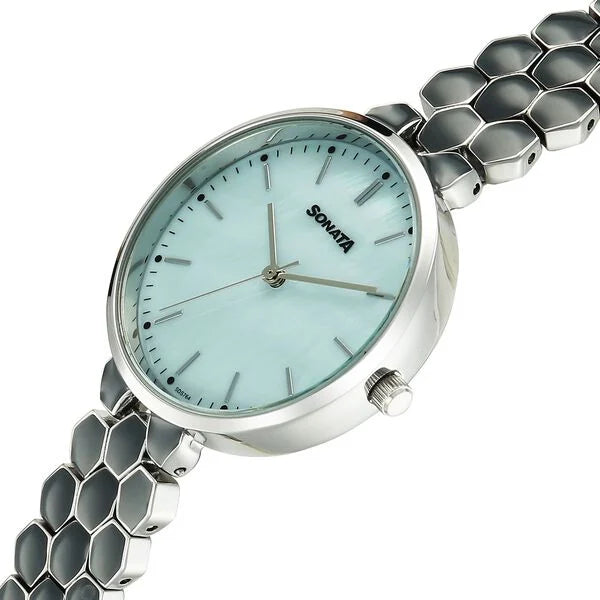 Sonata Festive Quartz Analog Watch For Women - 87114KM01 - KRISHNA WATCH COMPANY