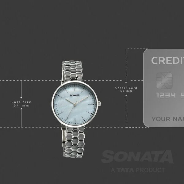 Sonata Festive Quartz Analog Watch For Women - 87114KM01 - KRISHNA WATCH COMPANY