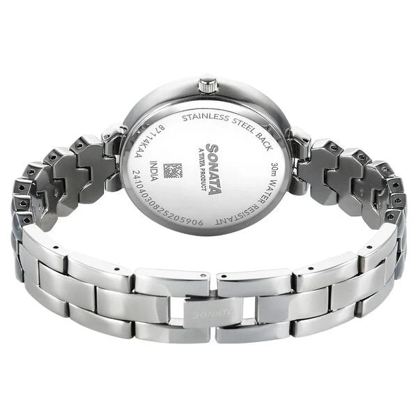 Sonata Festive Quartz Analog Watch For Women - 87114KM01 - KRISHNA WATCH COMPANY