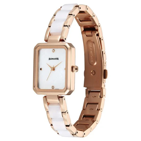 Sonata Festive Quartz Analog Watch For Women - 87116KD01 - KRISHNA WATCH COMPANY