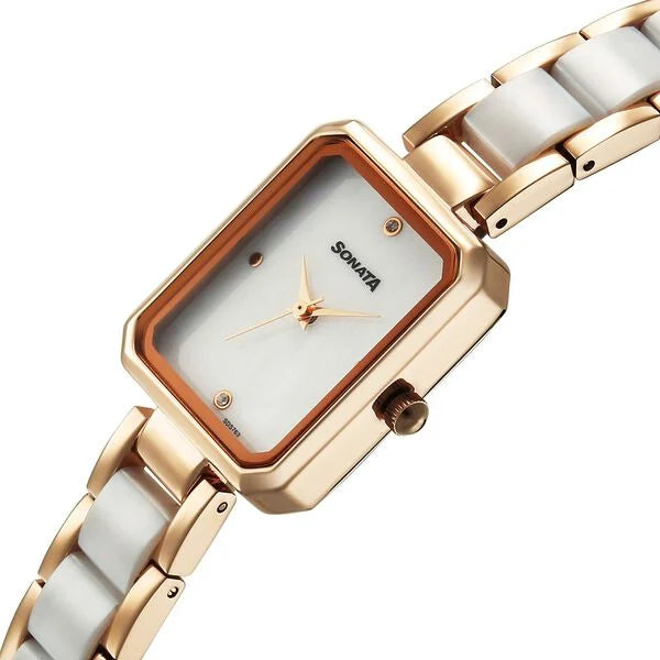 Sonata Festive Quartz Analog Watch For Women - 87116KD01 - KRISHNA WATCH COMPANY