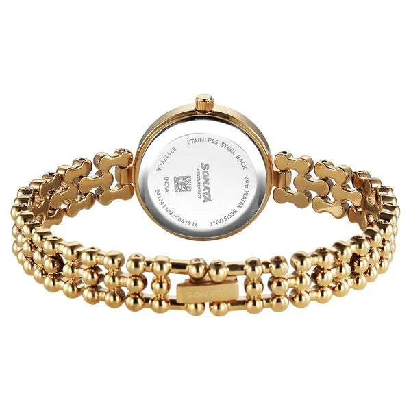 Sonata Festive Quartz Analog Watch For Women 87117ym01 - KRISHNA WATCH COMPANY