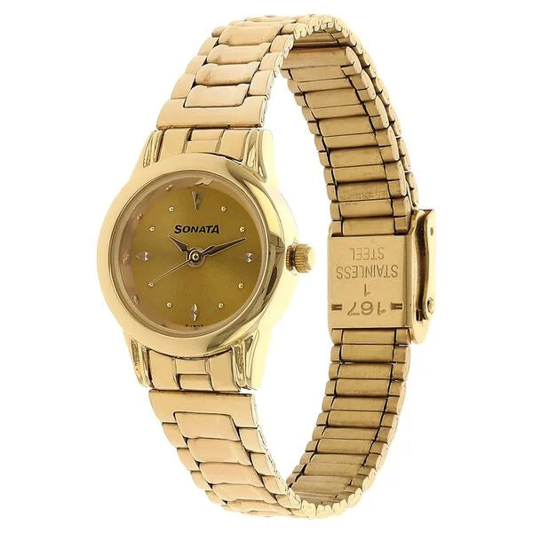 Sonata Quartz Analog Watch for Women - 8925YM02W - KRISHNA WATCH COMPANY