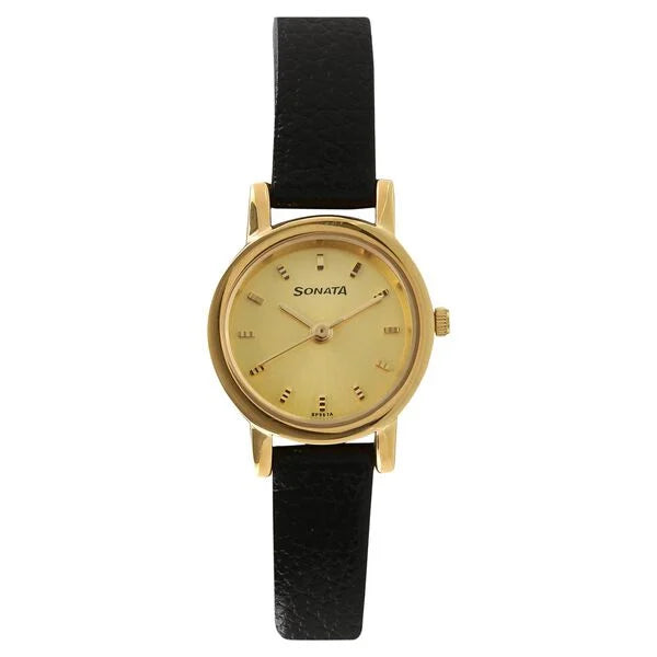 Sonata Quartz Analog Watch for Women - 8976YL01W - KRISHNA WATCH COMPANY