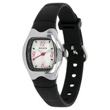 SF Quartz Analog Silver Dial Plastic Strap Watch for Women 8989pp03
