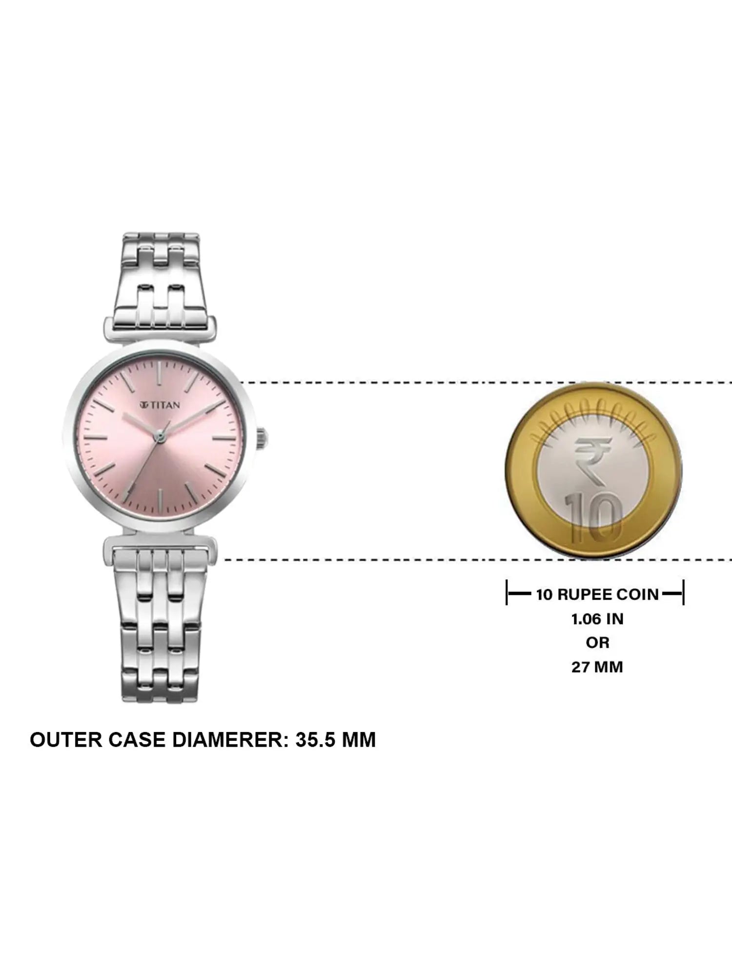 Titan Workmode Watch For Women 95321sm01 - KRISHNA WATCH COMPANY