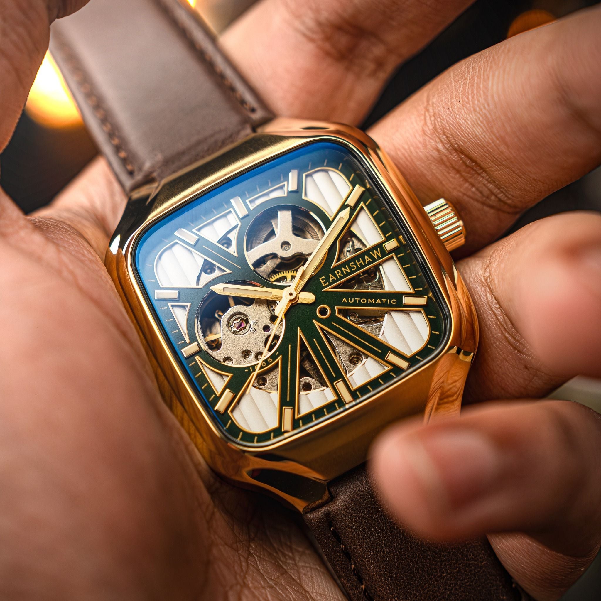 EARNSHAW Paxton Skeleton Automatic Watch for Men ES-8294-03 - KRISHNA WATCH COMPANY