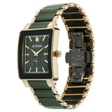 Titan Regalia Shaped Ceramic Quartz Watch For Men - 90013KD05