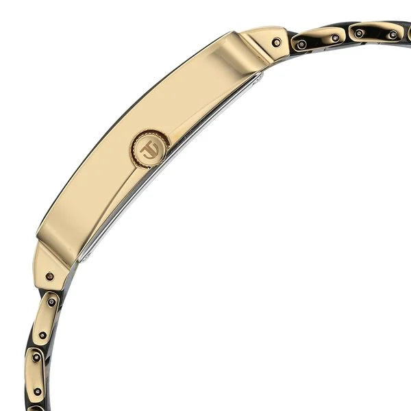 Titan Regalia Shaped Ceramic Quartz Analog Steel & Ceramic Strap Watch For Men 90013kd05