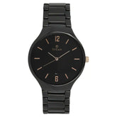 Titan Black Dial Black Ceramic Strap Watch 90014KC02