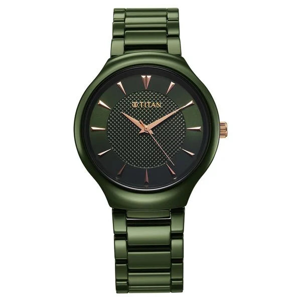 Titan Regalia Ceramics Quartz Ceramic Strap Watch For Men - 90014KC03 - KRISHNA WATCH COMPANY