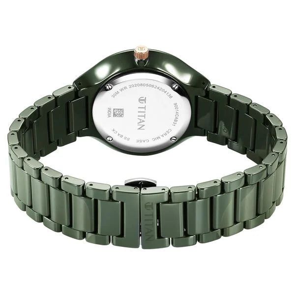 Titan Regalia Ceramics Quartz Ceramic Strap Watch For Men - 90014KC03 - KRISHNA WATCH COMPANY