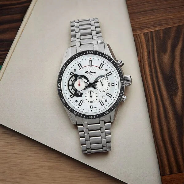 Titan Octane Quartz Chronograph Watch For Men - 90077KM01 - KRISHNA WATCH COMPANY