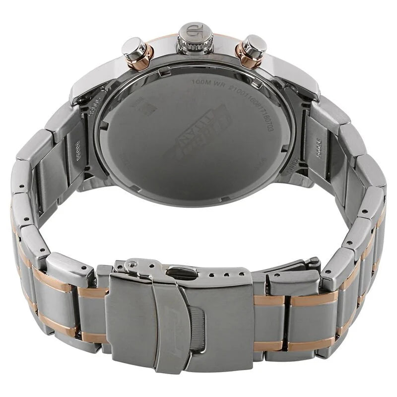 Titan Octane Quartz Chronograph White Dial Stainless Steel Strap Watch for Men / 90086KM02 - KRISHNA WATCH COMPANY