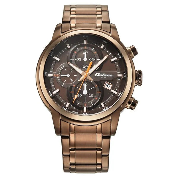 Titan Octane Primal Quartz Chronograph Watch For Men - 90086km09 - KRISHNA WATCH COMPANY