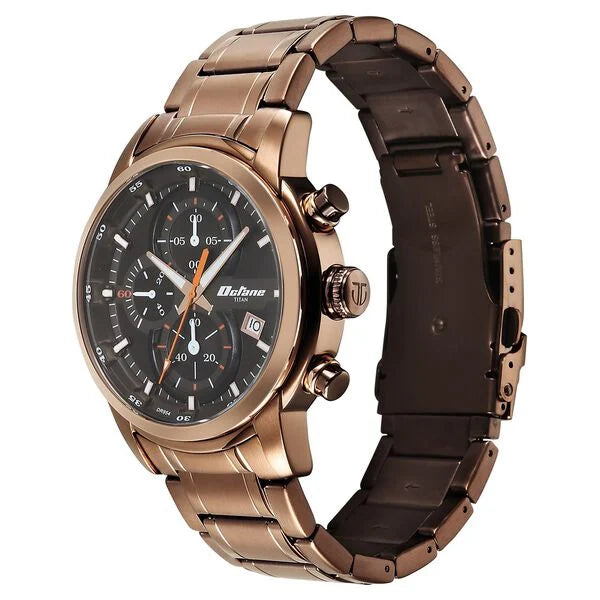 Titan Octane Primal Quartz Chronograph Watch For Men - 90086km09 - KRISHNA WATCH COMPANY