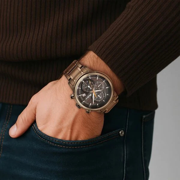 Titan Octane Primal Quartz Chronograph Watch For Men - 90086km09 - KRISHNA WATCH COMPANY