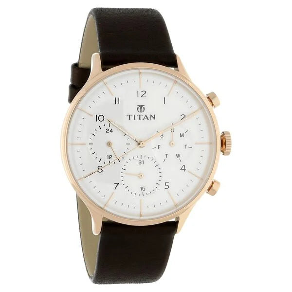 Titan Quartz Multifunction Watch for Men 90102wl01 - KRISHNA WATCH COMPANY