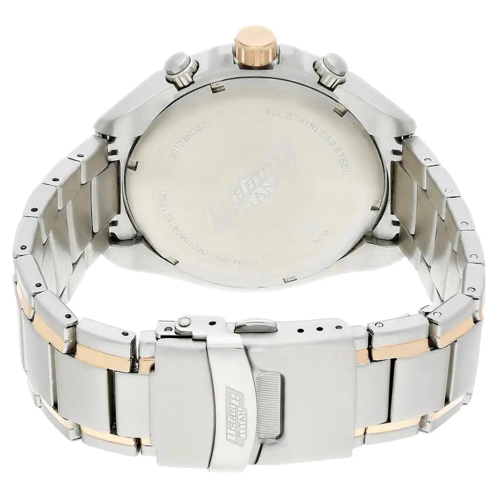 Titan Octane White Dial Stainless Steel Strap Watch - 90103KM01 - KRISHNA WATCH COMPANY