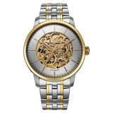 Titan Golden Heart Skeletal Automatic Analog with Silver Dial Dual-Tone Stainless Steel Strap Watch for Men 90110bm01