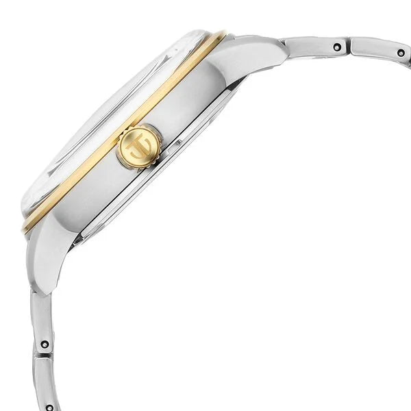 Titan Golden Heart Skeletal Automatic Analog with Silver Dial Dual-Tone Stainless Steel Strap Watch for Men 90110bm01