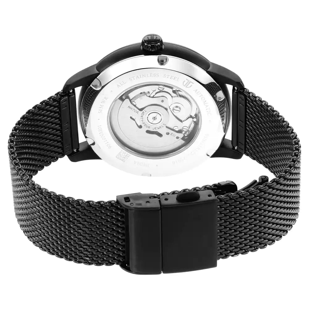 Titan Mechnaical Black Dial Analog Watch for Men 90110NM01 - KRISHNA WATCH COMPANY