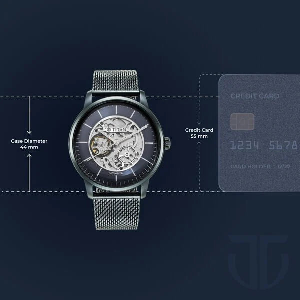 Titan Skeletal Automatic Watch for Men 90110qm01