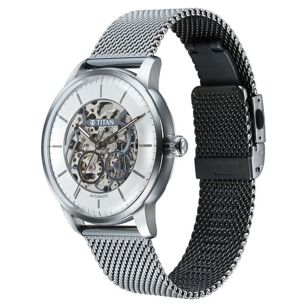 Titan Automatic Watch For Men - 90110QM02 - KRISHNA WATCH COMPANY
