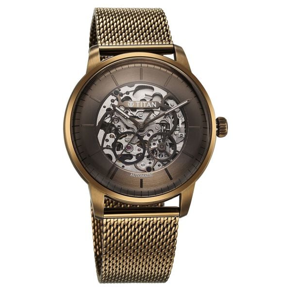 Titan Automatic Color Upgrade Green Dial Green Color Watch For Men - 90110QM03 - KRISHNA WATCH COMPANY