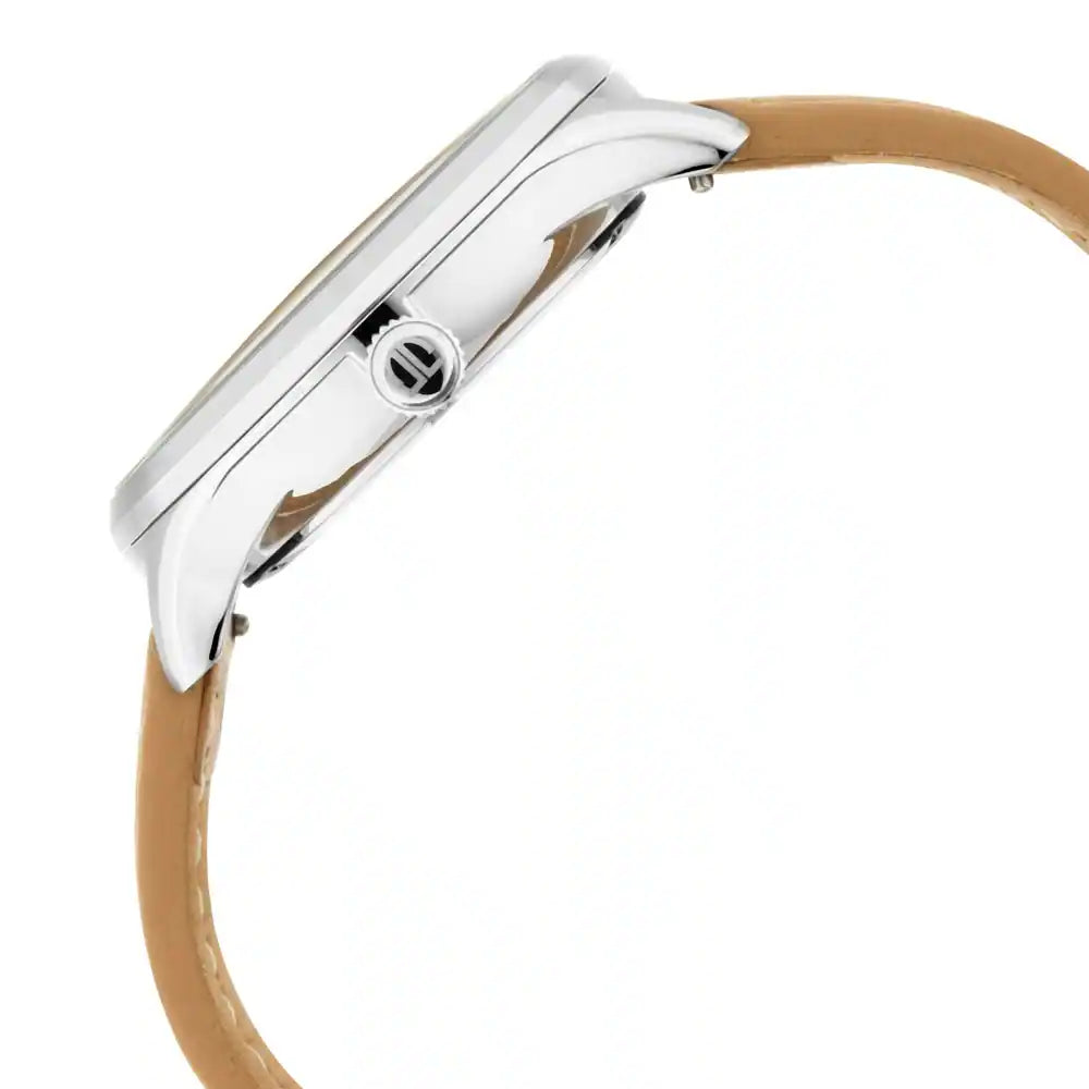Titan Light Yellow Dial Leather Strap Watch 90125SL04 (DK820) - KRISHNA WATCH COMPANY