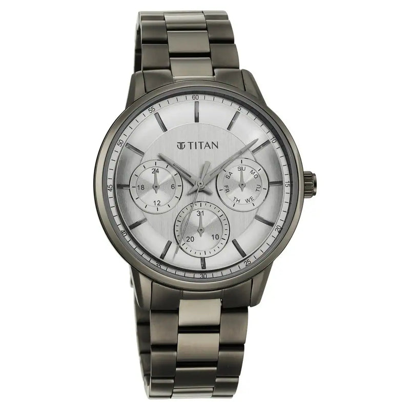 TITAN Urban Magic Grey Dial Stainless Steel Strap Watch 90133QM01 / NS90133QM01