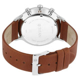 Titan Quartz Multifunction Blue Dial Leather Strap Watch for Men - 90134SL01 - KRISHNA WATCH COMPANY