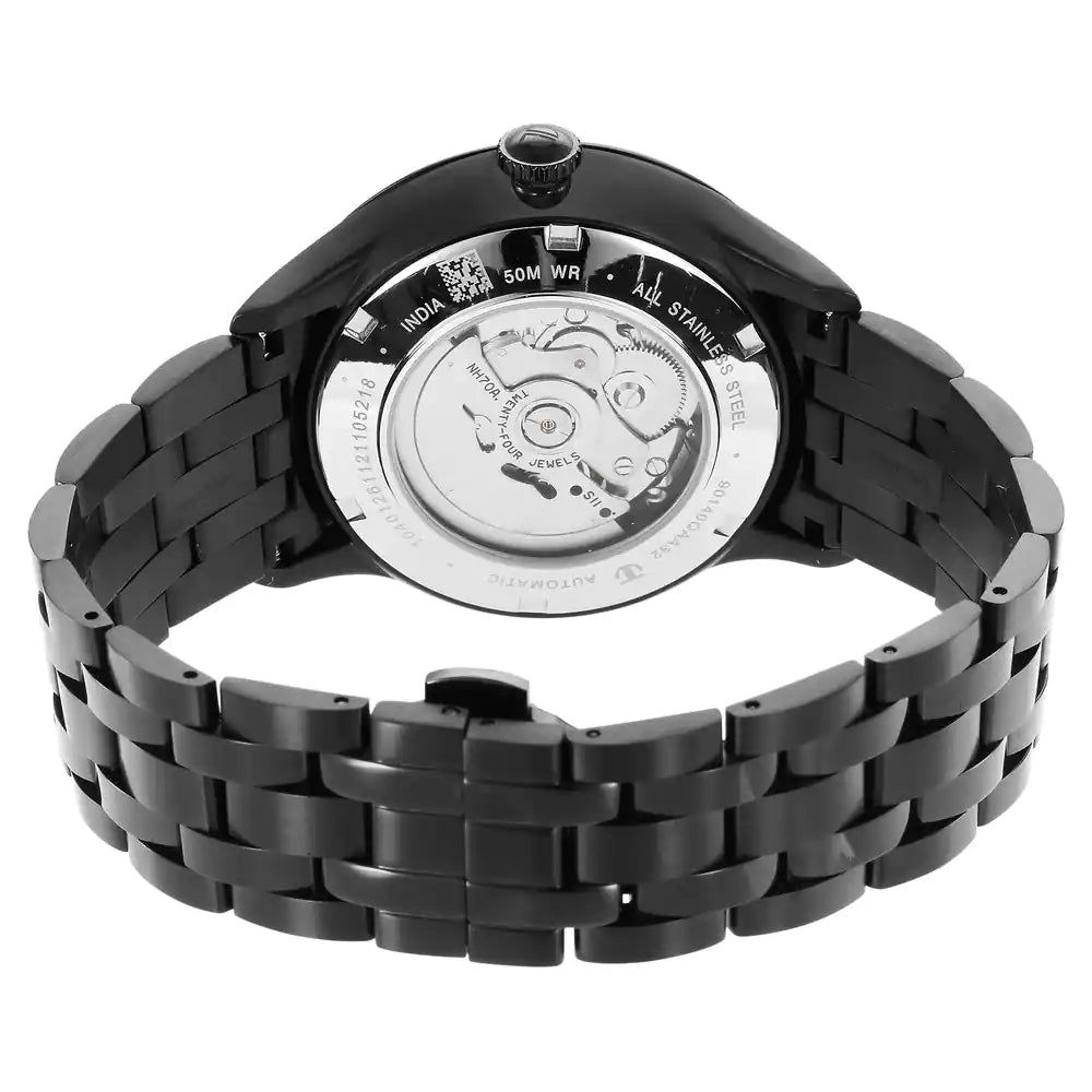 Titan Metal Mechanicals Grey Dial Stainless Steel Strap Watch 90140QM02 - KRISHNA WATCH COMPANY