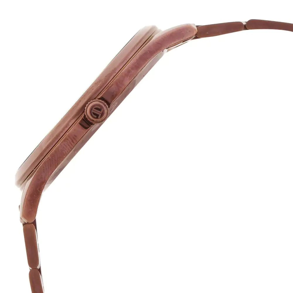 Titan Classique Slimline Brown Dial Stainless Steel Strap Watch 90142QM05