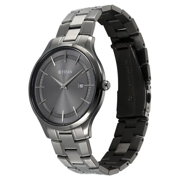 Titan Clasique Slim Quartz Analog Watch For Men - 90142QM06 - KRISHNA WATCH COMPANY