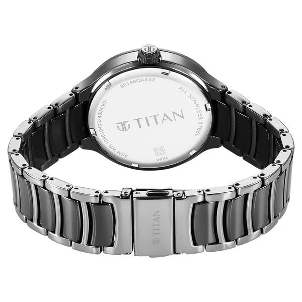 Titan Ceramic Fusion Quartz Watch For Men - 90148KD06 - KRISHNA WATCH COMPANY