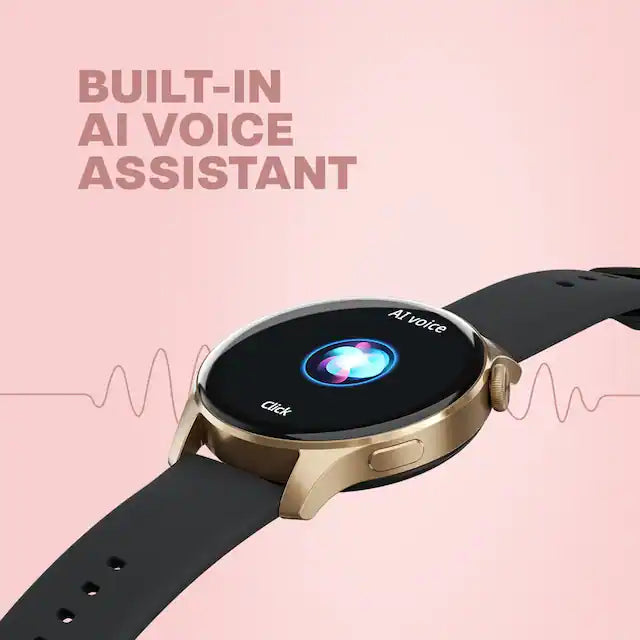 Titan Talk- Touch Screen Watch with Blue Strap, BT Calling, AI- Voice Assistant, and Amoled Display 90156AP04 - KRISHNA WATCH COMPANY