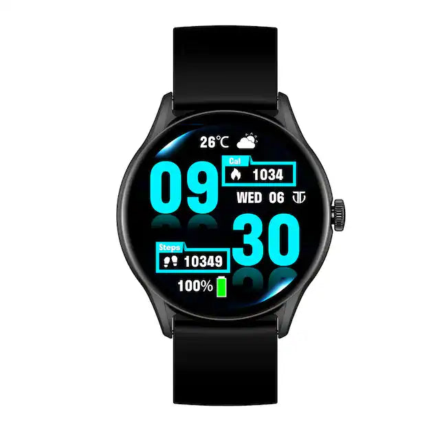 Titan Evoke with large 1.43" AMOLED Display 1000 Nits Brightness, SingleSync, IP68 Water Resistance 90172AP01 - KRISHNA WATCH COMPANY