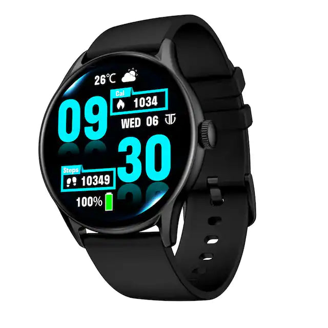 Titan Evoke with large 1.43" AMOLED Display 1000 Nits Brightness, SingleSync, IP68 Water Resistance 90172AP01 - KRISHNA WATCH COMPANY