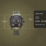 Titan Micromotors Olive Dial Watch for Men 90179qm01