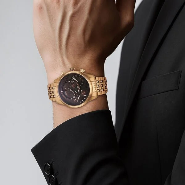 Titan Micromotors Rose Gold dial Watch for Men 90179wm01 - KRISHNA WATCH COMPANY